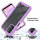 Hülle für Samsung Galaxy A13 4G Handyhülle Schutzhülle Silikon Case Cover Bumper Lila