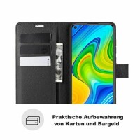 Xiaomi Redmi Note 9 Hülle Handy Tasche Flip Cover Wallet Case Schutzhülle Etui