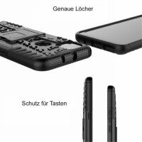 Handy Tasche Lenovo Motorola Panzer Hülle Hybrid Case Cover Schutzhülle Bumper Motorola Moto G9 Power Rot