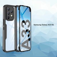 360° Grad Hülle für Samsung Galaxy A33 5G vollschutz Integriertem Displayschutz Rosa