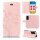 Huawei Handy Tasche Handyhülle Schutz Hülle Blumen Flip Cover Buch Case Etui Huawei P40 Pro Rosegold