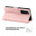Huawei Handy Tasche Handyhülle Schutz Hülle Blumen Flip Cover Buch Case Etui Huawei P40 Pro Rosegold