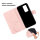 Huawei Handy Tasche Handyhülle Schutz Hülle Blumen Flip Cover Buch Case Etui Huawei P40 Pro Rosegold