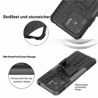 Xiaomi Redmi 10C, Schutz Hülle Handy Tasche Outdoor Case Back Cover TPU Bumper Schwarz