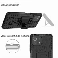 Schutz Hülle Xiaomi Handy Tasche Case Cover Silikon Schale Outdoor Handyhülle BF Xiaomi Mi 11 Lite 5G / 4G Blau