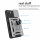 Panzer Hülle iPhone 15 /Pro /Pro Max/Plus Handyhülle mit Kameraschutz Ringhalter Silber iPhone 15