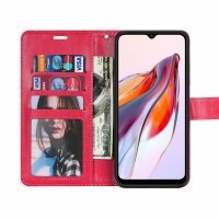 Hülle für Xiaomi Redmi 12C Handyhülle Handy Tasche Klapphülle Wallet Case Etui Rot