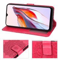 Hülle für Xiaomi Redmi 12C Handyhülle Handy Tasche Klapphülle Wallet Case Etui Rot