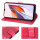 Hülle für Xiaomi Redmi 12C Handyhülle Handy Tasche Klapphülle Wallet Case Etui Rot