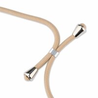 Handy Hülle mit Band Schutzhülle Handykette Seil Silikon Handy Tasche mit Schnur Nokia 2.4 Beige / Braun