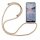 Handy Hülle mit Band Schutzhülle Handykette Seil Silikon Handy Tasche mit Schnur Nokia 2.4 Beige / Braun
