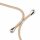 Handy Hülle mit Band Schutzhülle Handykette Seil Silikon Handy Tasche mit Schnur Nokia 2.4 Beige / Braun