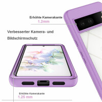 Hülle für Google Pixel 7 / 7 Pro Handyhülle Cover 2-teilig TPU Body Bumper Case  Lila Google Pixel 7