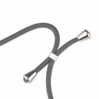 Handykette Xiaomi Redmi 13C / Poco C65 Handyhülle mit Band Hülle mit Kordel Grau