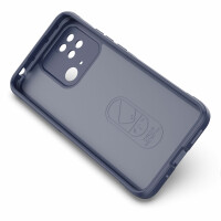 Hülle Xiaomi Redmi 10C Handyhülle Outdoor Case Back Cover Handy Tasche Bumper Blau