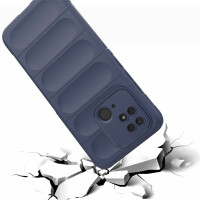 Hülle Xiaomi Redmi 10C Handyhülle Outdoor Case Back Cover Handy Tasche Bumper Blau