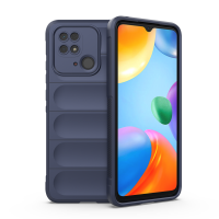 Hülle Xiaomi Redmi 10C Handyhülle Outdoor Case Back Cover Handy Tasche Bumper Blau