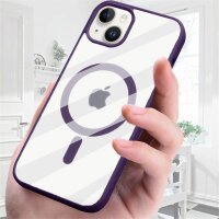 Handyhülle für Apple iPhone 14 Pro – Magnet Case Dunkellila