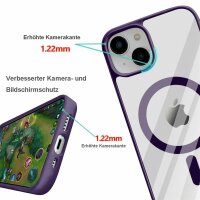 Handyhülle für Apple iPhone 14 Pro – Magnet Case Dunkellila