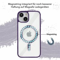 Handyhülle für Apple iPhone 14 Pro – Magnet Case Dunkellila