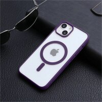 Handyhülle für Apple iPhone 14 Pro – Magnet Case Dunkellila