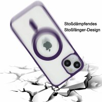 Handyhülle für Apple iPhone 14 Pro – Magnet Case Dunkellila
