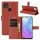 Handyhülle für ZTE Blade L8 - Klapphülle PU-Leder Braun