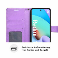 Handyhülle Xiaomi Redmi 10, Hülle Handy Tasche Schutzhülle Klapphülle Flip Case