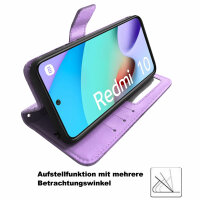 Handyhülle Xiaomi Redmi 10, Hülle Handy Tasche Schutzhülle Klapphülle Flip Case