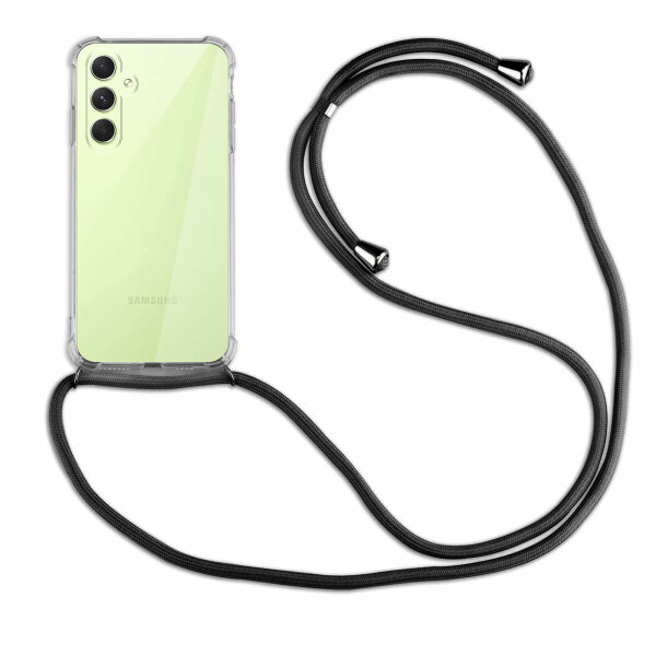 Handykette für Samsung Galaxy A54 5G Handyhülle mit Band Case Hülle mit Kordel Schwarz