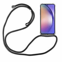 Handykette für Samsung Galaxy A54 5G Handyhülle mit Band Case Hülle mit Kordel Schwarz