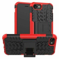 Handy Tasche für Apple iPhone Panzer Cover Case Schutz Hülle Etui Schale Bumper Apple iPhone SE 2020 Rot