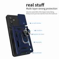 Outdoor Panzer Hülle für Samsung Galaxy A54 5G mit Kameraschutz Ringhalter  Blau