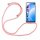 Xiaomi Hülle mit Band Schutzhülle Handykette Silikon Handy Tasche mit Schnur Neu Xiaomi Mi 10 Lite 5G Rosa