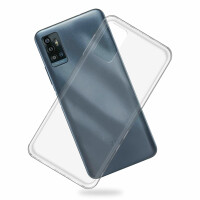 Handyhülle für ZTE Blade A71 – Transparent Case + Panzerschutzglas