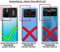 Hülle für Xiaomi Redmi Note 11s 5G / Poco M4 Pro 5G Handyhülle Handy Tasche Etui Blau