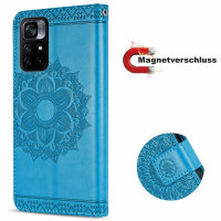 Hülle für Xiaomi Redmi Note 11s 5G / Poco M4 Pro 5G Handyhülle Handy Tasche Etui Blau