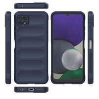 Hülle für Samsung Galaxy A22 5G - Schutzhülle Handyhülle - [Kamera Schutz] Case Blau