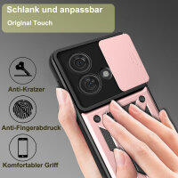 Outdoor Panzer Hülle Motorola Edge 40 Neo Handyhülle mit Kameraschutz Ringhalter Rosegold