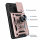 Outdoor Panzer Hülle Motorola Edge 40 Neo Handyhülle mit Kameraschutz Ringhalter Rosegold