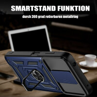 Outdoor Panzer Hülle Nokia G10 G20 Handyhülle mit Slide Kameraschutz Ringhalter Blau