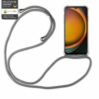 Handykette für Samsung Galaxy Xcover 7 Handyhülle mit Band Case Hülle mit Kordel Grau