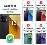 Hülle Xiaomi Redmi Note 13 5G Handyhülle Drehbar Ringhalter Magnet Bumper Case Schwarz