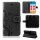 Huawei Handy Tasche Handyhülle Schutz Hülle Blumen Flip Cover Buch Case Etui Huawei P40 Pro Schwarz