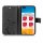 Huawei Handy Tasche Handyhülle Schutz Hülle Blumen Flip Cover Buch Case Etui Huawei P40 Pro Schwarz
