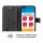 Huawei Handy Tasche Handyhülle Schutz Hülle Blumen Flip Cover Buch Case Etui Huawei P40 Pro Schwarz