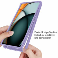 360° Grad Hülle Xiaomi Redmi A3 Rundum vollschutz Integriertem Displayschutz Lila