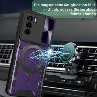 Handyhülle für ZTE Blade A71 – Ring Panzer Case Lila