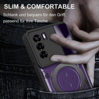 Handyhülle für ZTE Blade A71 – Ring Panzer Case Lila