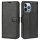 Handyhülle für Apple iPhone 14 Pro - Klapphülle PU-Leder Schwarz
